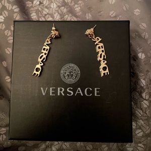 Versace droplet earrings (light weight)